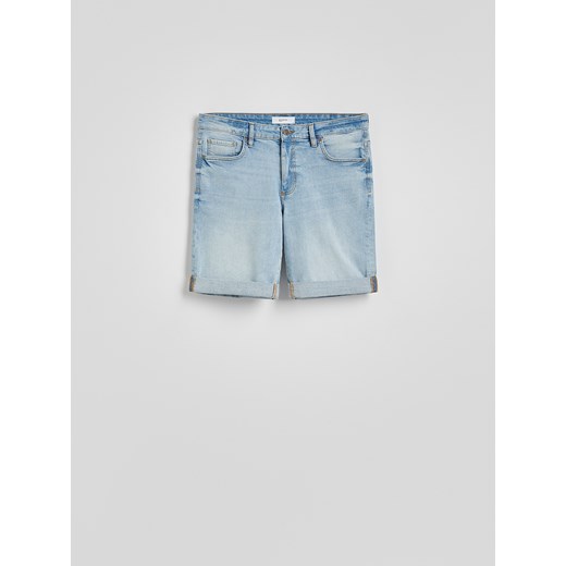 Reserved - Jeansowe szorty slim fit - niebieski ze sklepu Reserved w kategorii Spodenki męskie - zdjęcie 184106770