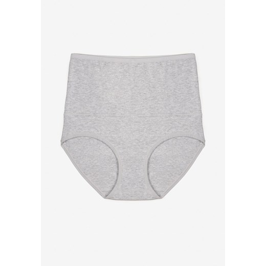 Szare Modelujące Majtki z Bawełny High Waist Nilionea ze sklepu renee.pl w kategorii Majtki damskie - zdjęcie 184107094