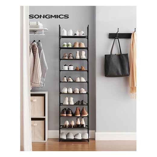 Songmics Regał w kolorze czarnym na buty - 45 x 173 x 28 cm Songmics onesize Limango Polska okazja