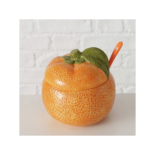 Boltze Pojemnik &quot;Orange&quot; w kolorze pomarańczowym na marmoladę - wys. 12 x Ø 13 cm ze sklepu Limango Polska w kategorii Pojemniki kuchenne - zdjęcie 184107782