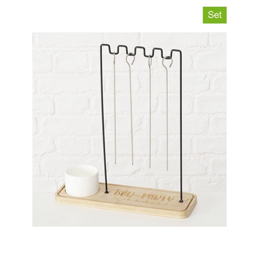 Boltze 6-częściowy zestaw &quot;BBQ&quot; w kolorze jasnobrązowo-czarnym - 30 x 35 x 10 cm ze sklepu Limango Polska w kategorii Pozostałe wyposażenie ogrodowe - zdjęcie 184107810