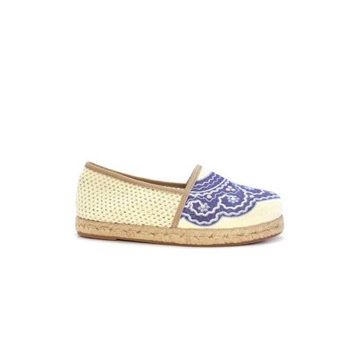 Espadryle damskie Calceo z tkaniny w nadruki letnie casualowe płaskie 
