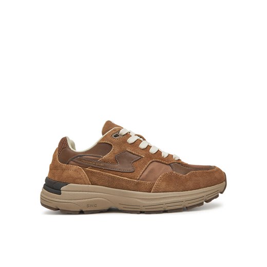 Sneakersy S.W.C Stepney Workers Club Amiel S-Strike YP03205 Brązowy ze sklepu eobuwie.pl w kategorii Buty sportowe męskie - zdjęcie 184110111