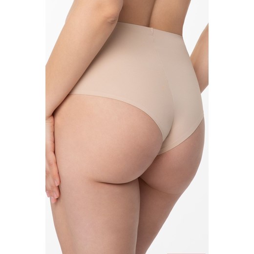 Figi damskie wysokie Amber Brasil Maxi, Kolor beżowy, Rozmiar 2XL, Julimex ze sklepu Primodo w kategorii Majtki damskie - zdjęcie 184111002