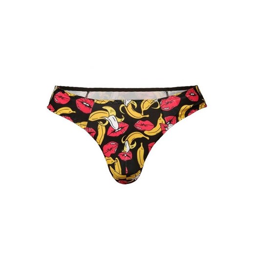 Banana wzorzyste stringi męskie, Kolor czarno-żółty, Rozmiar L, Anais ze sklepu Intymna w kategorii Majtki męskie - zdjęcie 184111631