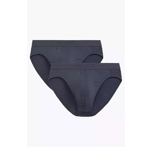 2-pack slipy męskie 2BMP-016-GRAFITOWY, Kolor grafitowy, Rozmiar M, ATLANTIC ze sklepu Intymna w kategorii Majtki męskie - zdjęcie 184111661