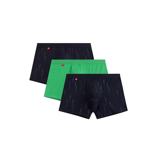 Atlantic 3-pack bokserki męskie 3MH-210-GRA/ZIE/GRA, Kolor multicolour, Rozmiar S, ATLANTIC ze sklepu Intymna w kategorii Majtki męskie - zdjęcie 184111680