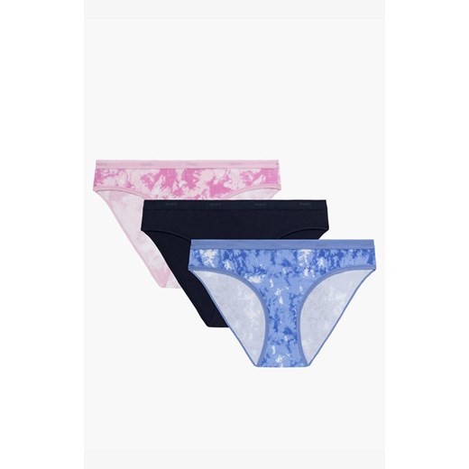 3-pack Figi damskie bikini 3LP-207-ROZ/GRA/NIE, Kolor multicolour, Rozmiar S, ATLANTIC ze sklepu Intymna w kategorii Majtki damskie - zdjęcie 184111901