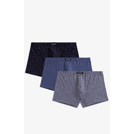 3-pack Szorty męskie Paint 3MH-189-GRF/IND/GRA, Kolor multicolour, Rozmiar M, ATLANTIC ze sklepu Intymna w kategorii Majtki męskie - zdjęcie 184111932