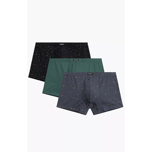 Atlantic 3-pack bokserki męskie 3MH-204-CZA/ZIE/GRF, Kolor multicolour, Rozmiar S, ATLANTIC ze sklepu Intymna w kategorii Majtki męskie - zdjęcie 184111960