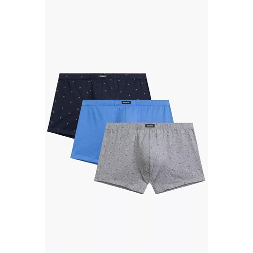 Atlantic 3-pack bokserki męskie 3MH-209-SZM/NIE/GRA, Kolor multicolour, Rozmiar S, ATLANTIC ze sklepu Intymna w kategorii Majtki męskie - zdjęcie 184111970