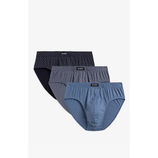 3-pack Slipy męskie classic 3MP-168, Kolor multicolour, Rozmiar M, ATLANTIC ze sklepu Intymna w kategorii Majtki męskie - zdjęcie 184112003
