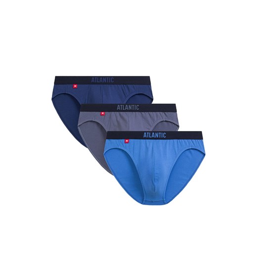 Atlantic 3-pack slipy męskie sport 3MP-094-NIEC/NIEJ/IND, Kolor multicolour, Rozmiar S, ATLANTIC ze sklepu Intymna w kategorii Majtki męskie - zdjęcie 184112012