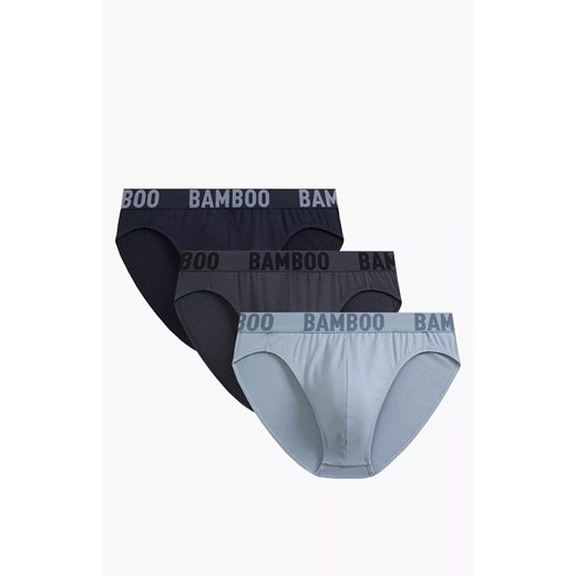 Atlantic 3-pack slipy męskie 3MP-199-GRA/NIE/GRF, Kolor multicolour, Rozmiar L, ATLANTIC ze sklepu Intymna w kategorii Majtki męskie - zdjęcie 184112043