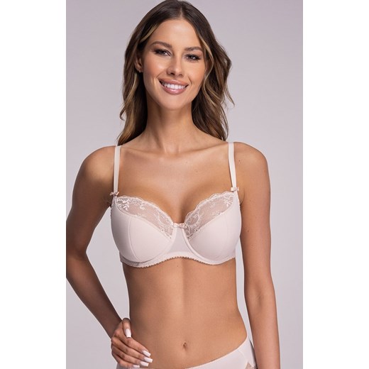 Ava biustonosz półusztywniany semi-soft beżowy 2110 Maxi, Kolor beżowy, Rozmiar 100E, Ava ze sklepu Intymna w kategorii Biustonosze - zdjęcie 184112743