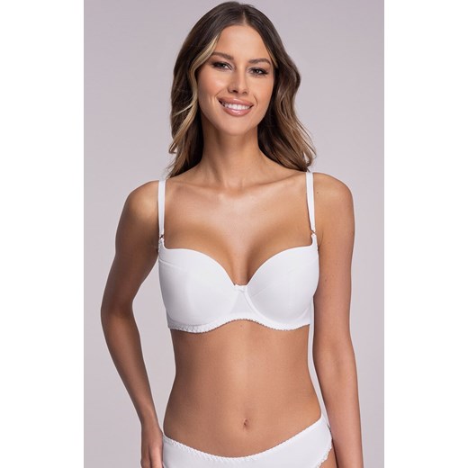 Biustonosz usztywniany full cup AV 1263, Kolor biały, Rozmiar 75D, Ava 75D Intymna