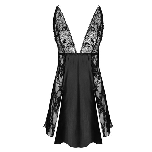 Delight chemise koszulka i stringi, Kolor czarny, Rozmiar S/M, Beauty Night ze sklepu Intymna w kategorii Koszule nocne - zdjęcie 184114441