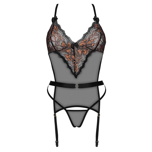 3-częściowy komplet damskie Goldie set, Kolor czarny, Rozmiar S/M, Beauty Night ze sklepu Intymna w kategorii Komplety bielizny damskiej - zdjęcie 184114523