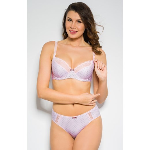 Mama Sweet biustonosz semi-soft, Kolor różowo-szary, Rozmiar 70C, Benefit ze sklepu Intymna w kategorii Bielizna ciążowa - zdjęcie 184114983