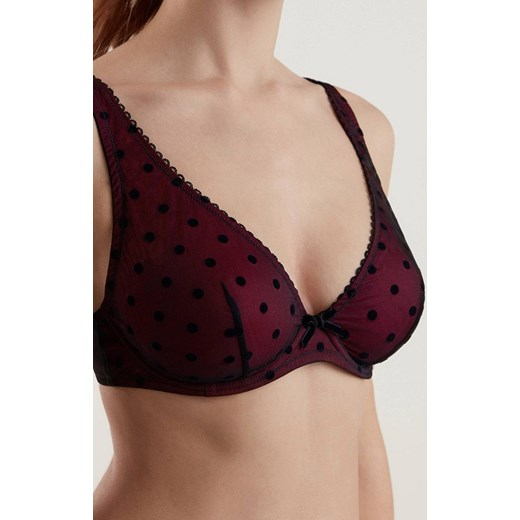 Pin up TB6141 biustonosz soft, Kolor bordowo-czarny, Rozmiar 75A, Conte ze sklepu Intymna w kategorii Biustonosze - zdjęcie 184115724
