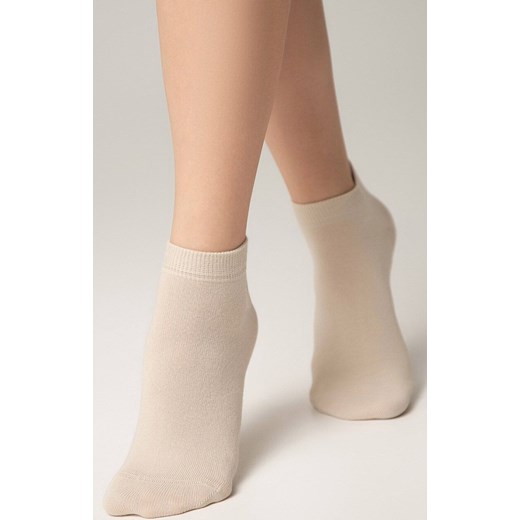 Krótkie skarpetki damskie sportowe beżowe 3DSOCKS, Kolor beżowy, Rozmiar 39-41, Conte ze sklepu Intymna w kategorii Skarpetki damskie - zdjęcie 184115962