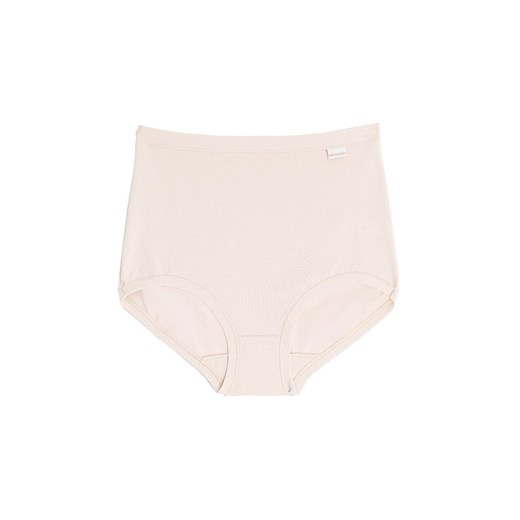 Beżowe figi damskie z wysokim stanem plus size ADD08, Kolor beżowy, Rozmiar 4XL, Cotonella ze sklepu Intymna w kategorii Majtki damskie - zdjęcie 184116861