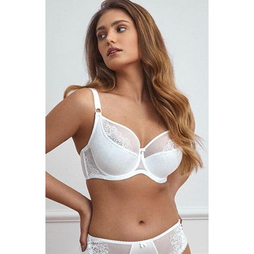 Biustonosz koronkowy semi-soft w kolorze białym Emilia K37, Kolor biały, Rozmiar 70G, Dalia ze sklepu Intymna w kategorii Biustonosze - zdjęcie 184116902