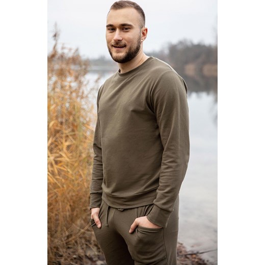 Komplet męski dresowy Justin, Kolor khaki, Rozmiar M, DKaren ze sklepu Intymna w kategorii Piżamy męskie - zdjęcie 184117324