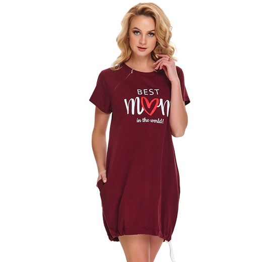 Best Mom koszula nocna TCB.9900.SANGRIA, Kolor bordowy, Rozmiar S, Doctor Nap ze sklepu Intymna w kategorii Koszule nocne - zdjęcie 184117814