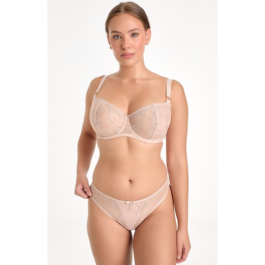 Biustonosz miękki soft balconette cappuccino Kira B139, Kolor cappuccino, Rozmiar 65D, Ewa Bien ze sklepu Intymna w kategorii Biustonosze - zdjęcie 184122092