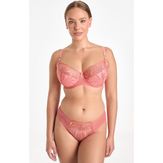 Biustonosz półusztywniany semi-soft Natali flamingo B150, Kolor flamingo, Rozmiar 75E, Ewa Bien ze sklepu Intymna w kategorii Biustonosze - zdjęcie 184122250