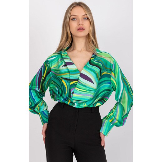 Elegancka bluzka damska zielona DHJ-BZ-15201.30, Kolor zielony, Rozmiar uniwersalny, ITALY MODA ze sklepu Intymna w kategorii Bluzki damskie - zdjęcie 184123072