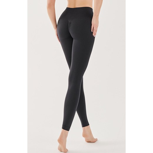 Czarne bezszwowe legginsy z efektem push-up Shape 1206, Kolor czarny, Rozmiar S/M, Gabriella ze sklepu Intymna w kategorii Spodnie damskie - zdjęcie 184124174