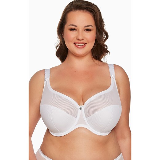 Gaia biustonosz półusztywniany semi-soft biały Sonia Maxi Art. 1058, Kolor biały, Rozmiar 100D, Gaia ze sklepu Intymna w kategorii Biustonosze - zdjęcie 184124592