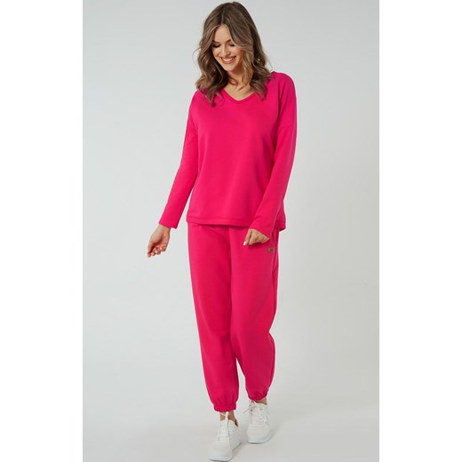 Damskie spodnie dresowe fuksja Madri, Kolor fuksja, Rozmiar S, Italian Fashion ze sklepu Intymna w kategorii Spodnie damskie - zdjęcie 184128984