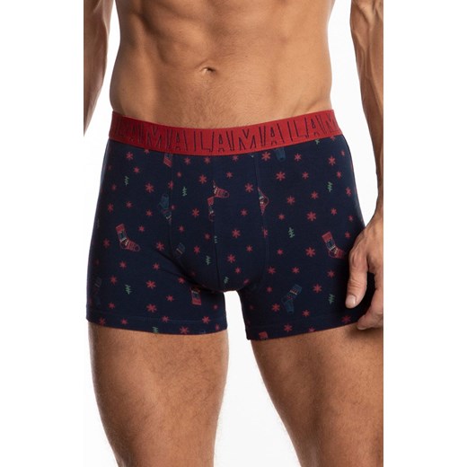 2-pack świąteczne bokserki męskie M-1053SZG, Kolor multicolour, Rozmiar L, LAMA ze sklepu Intymna w kategorii Majtki męskie - zdjęcie 184130371