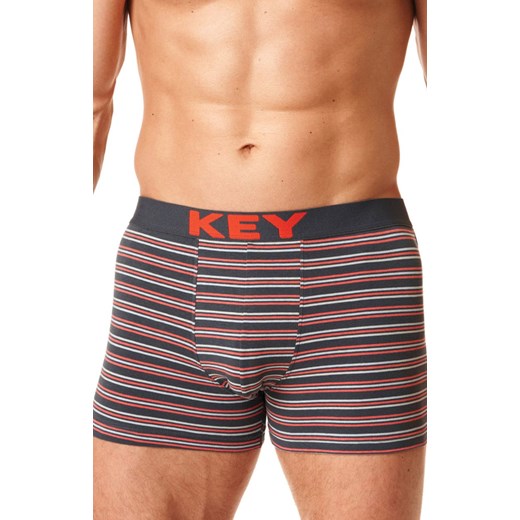 Key bokserki w sportowym stylu ciemnoszare MXH 326 B22 SZ, Kolor ciemnoszary-wzór, Rozmiar M, Key ze sklepu Intymna w kategorii Majtki męskie - zdjęcie 184131424
