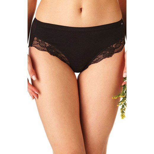 2-pack klasyczne figi damskie czarne LPC 141, Kolor czarny, Rozmiar S, Key ze sklepu Intymna w kategorii Majtki damskie - zdjęcie 184131594