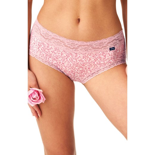 2-pack majtki damskie z koronką LPC 640, Kolor grafitowo-różowy, Rozmiar L, Key Key XL Intymna