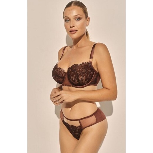 Kinga figi damskie brazyliany czekoladowe Praline B-1136/2, Kolor czekoladowy, Rozmiar S, Kinga ze sklepu Intymna w kategorii Majtki damskie - zdjęcie 184132300