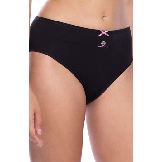 3-pack figi damskie plus size L-127BI-25EX, Kolor beżowo-różowo-czarny, Rozmiar 2XL, LAMA ze sklepu Intymna w kategorii Majtki damskie - zdjęcie 184132542