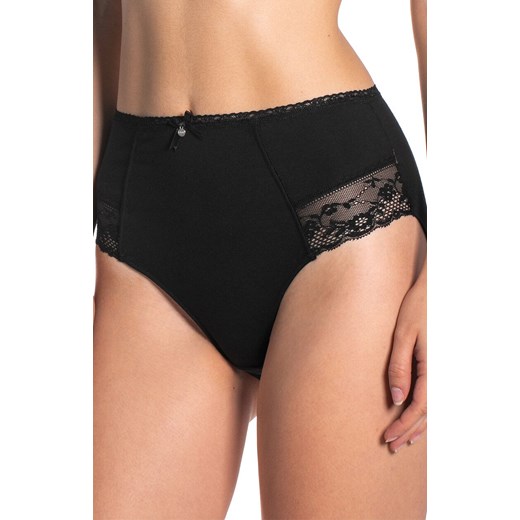 2-pack figi damskie z wysokim stanem L-4000MD-02, Kolor czarny, Rozmiar M, LAMA ze sklepu Intymna w kategorii Majtki damskie - zdjęcie 184132603