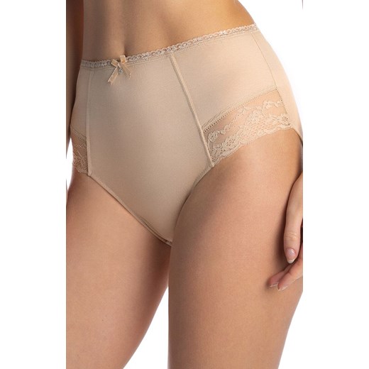 2-pack figi damskie z wysokim stanem L-4000MD-06, Kolor beżowy, Rozmiar M, LAMA ze sklepu Intymna w kategorii Majtki damskie - zdjęcie 184132604