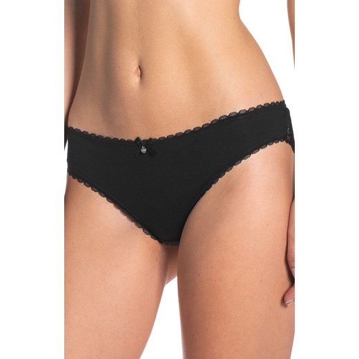 Czarne figi damskie mini bikini 2-pack L-4000MB-02, Kolor czarny, Rozmiar L, LAMA ze sklepu Intymna w kategorii Majtki damskie - zdjęcie 184132641