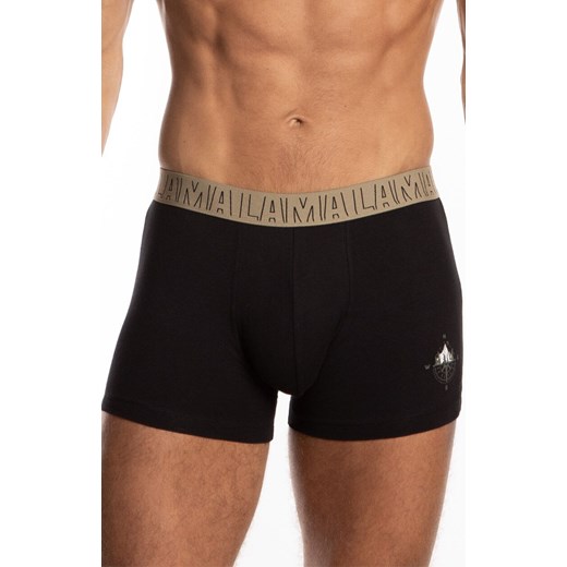 2-pack bokserki męskie M-1058SZG, Kolor czarny-khaki, Rozmiar L, LAMA ze sklepu Intymna w kategorii Majtki męskie - zdjęcie 184132723