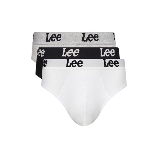 Lee 3-pack bawełniane slipy męskie Patrick, Kolor biało-szaro-czarny, Rozmiar S, LEE ze sklepu Intymna w kategorii Majtki męskie - zdjęcie 184133030