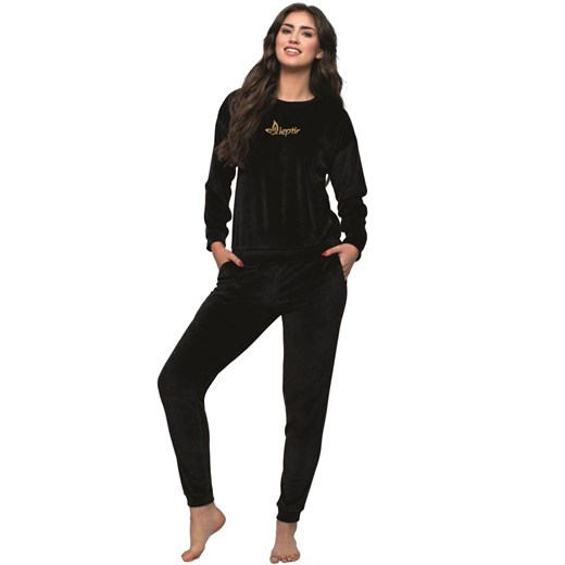Czarny dres damski 176, Kolor czarny, Rozmiar 2XL, leptir ze sklepu Intymna w kategorii Dresy damskie - zdjęcie 184133091