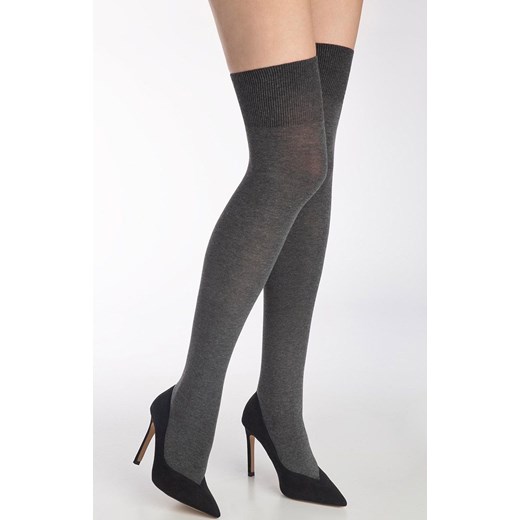 Marilyn klasyczne ciemnoszare zakolanówki Zazu Cotton 899 New, Kolor ciemnoszary, Rozmiar uniwersalny, Marilyn ze sklepu Intymna w kategorii Zakolanówki - zdjęcie 184134891