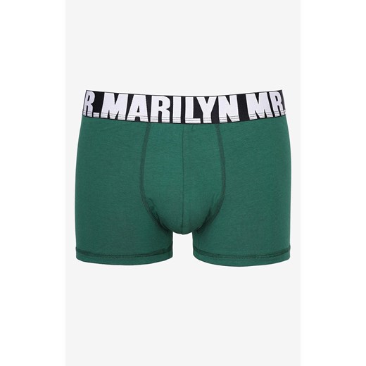 Marilyn bokserki męskie zielone Letters Boxer, Kolor zielony, Rozmiar M, Marilyn ze sklepu Intymna w kategorii Majtki męskie - zdjęcie 184134983