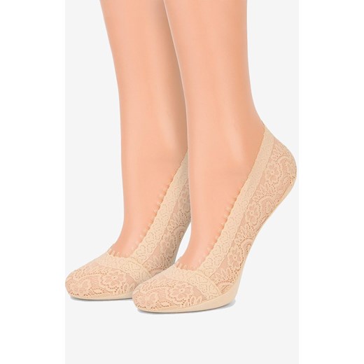 Marilyn 2-pak stopki koronkowe beżowe Comfort Lace, Kolor naturalny, Rozmiar 35-37, Marilyn ze sklepu Intymna w kategorii Skarpetki damskie - zdjęcie 184135384